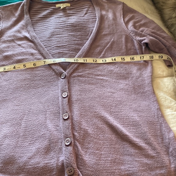Two Caslon Short Sleeve 100% Cotton Cardigans - Picture 2 of 5